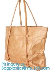 Wholesale Fashion bag washable paper tote bag, standard size tote bag,washable kraft paper tote bag, washable kraft paper handbag from china suppliers