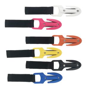 Wholesale 10.3*3.6 cm scuba diving colorful 420ss line cutter from china suppliers