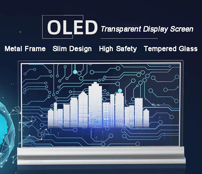 4K Ultra HD Transparent OLED Panel For Education Public Information