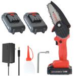 21V Powerful Motor Mini Electric Chainsaw 4 Inch Cordless Power