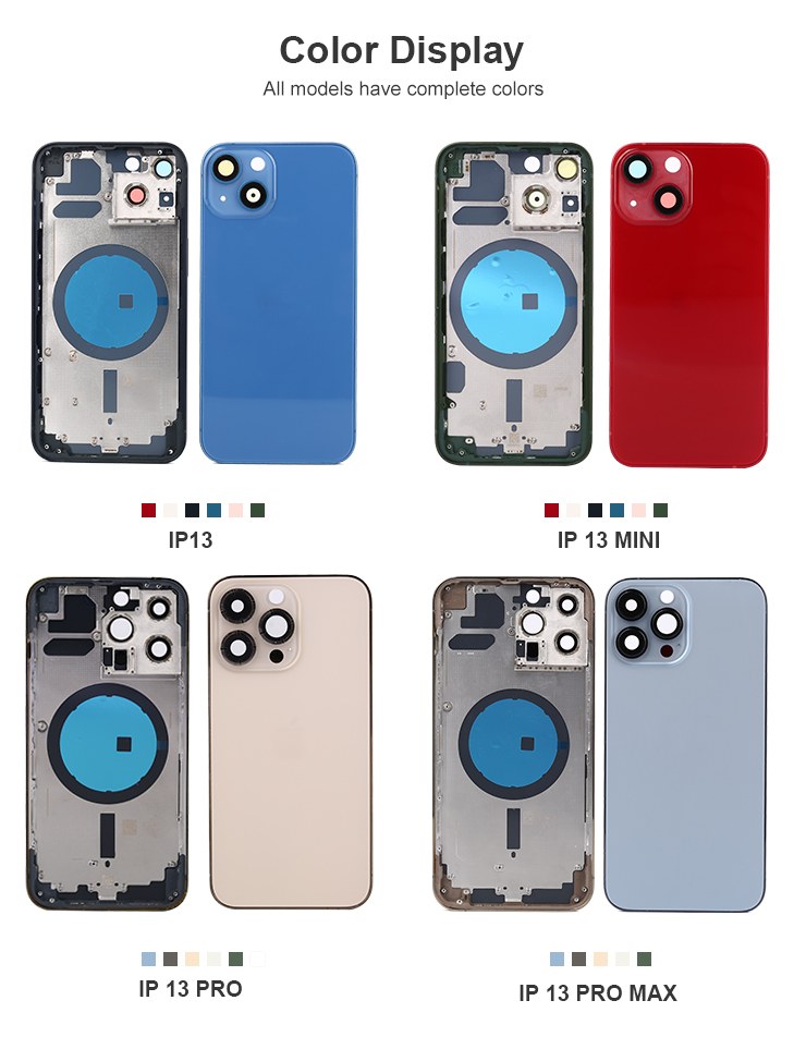 13 Pro 13Mini Iphone Back Glass Battery Cover Smartphone Housing