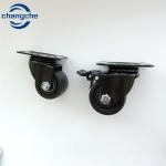 1.5 Inch 2 Inch Black Stem Heavy Duty Caster Wheels For Workbench