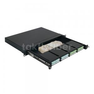 Wholesale 96 Fibers MPO 1U Patch Panel Slide Out FDU 19 Inch Frame Rack With Splice Trays from china suppliers