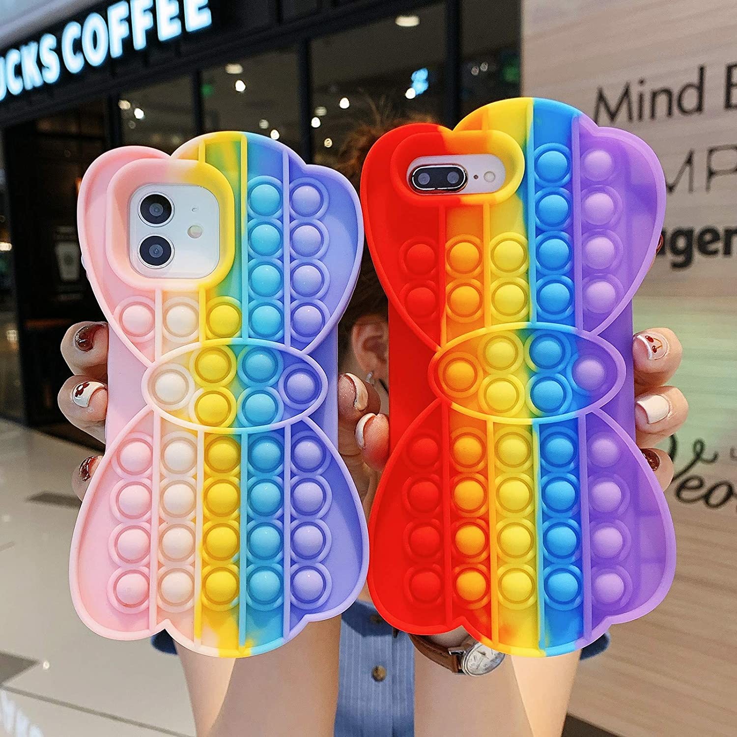 Anti Fall Designer Cell Phone Cases TPU Push Popit Mobile Cases