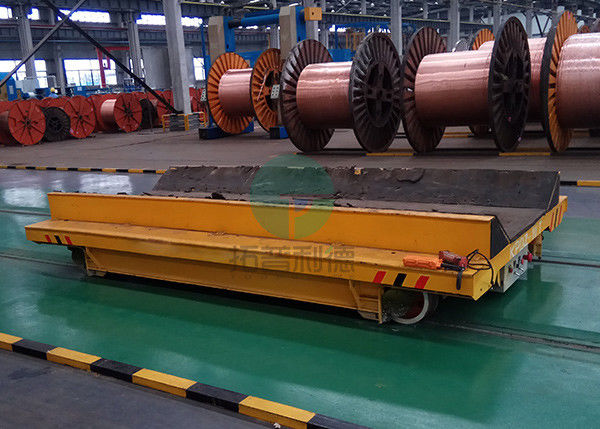 Industrial Material Handling Ferry Motorized Die Steerable Battery Powered RGV Rail Electric Coil Transfer Vehicle