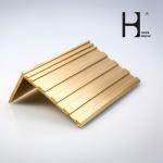 Rustproof Golden 2500mm Long Brass Stair Nosing SGS For Villa