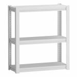 Light Duty Storage Metal Black Shelf 3 Tiers Gourd Hole Column