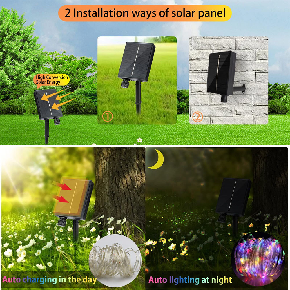 100pcs LED Christmas Decoration Lights Outdoor Use Leather String