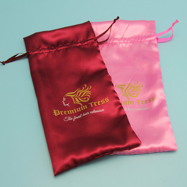 Reliable Long Satin Drawstring Bag Customized Size For Eyeglasses / Lens