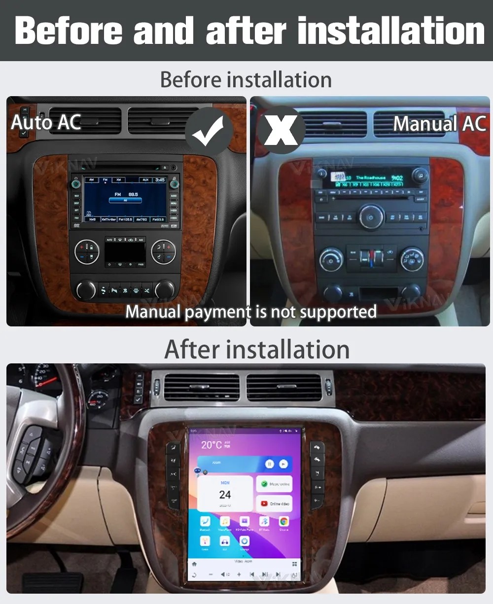 1024 X 768 Android Car Stereo In 2007-2013 GMC Yukon Chevy Suburban Tahoe