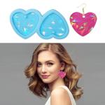 MHC Love Shape UV Silicone Epoxy Resin Molds Jewelry Heart Pendant Beads