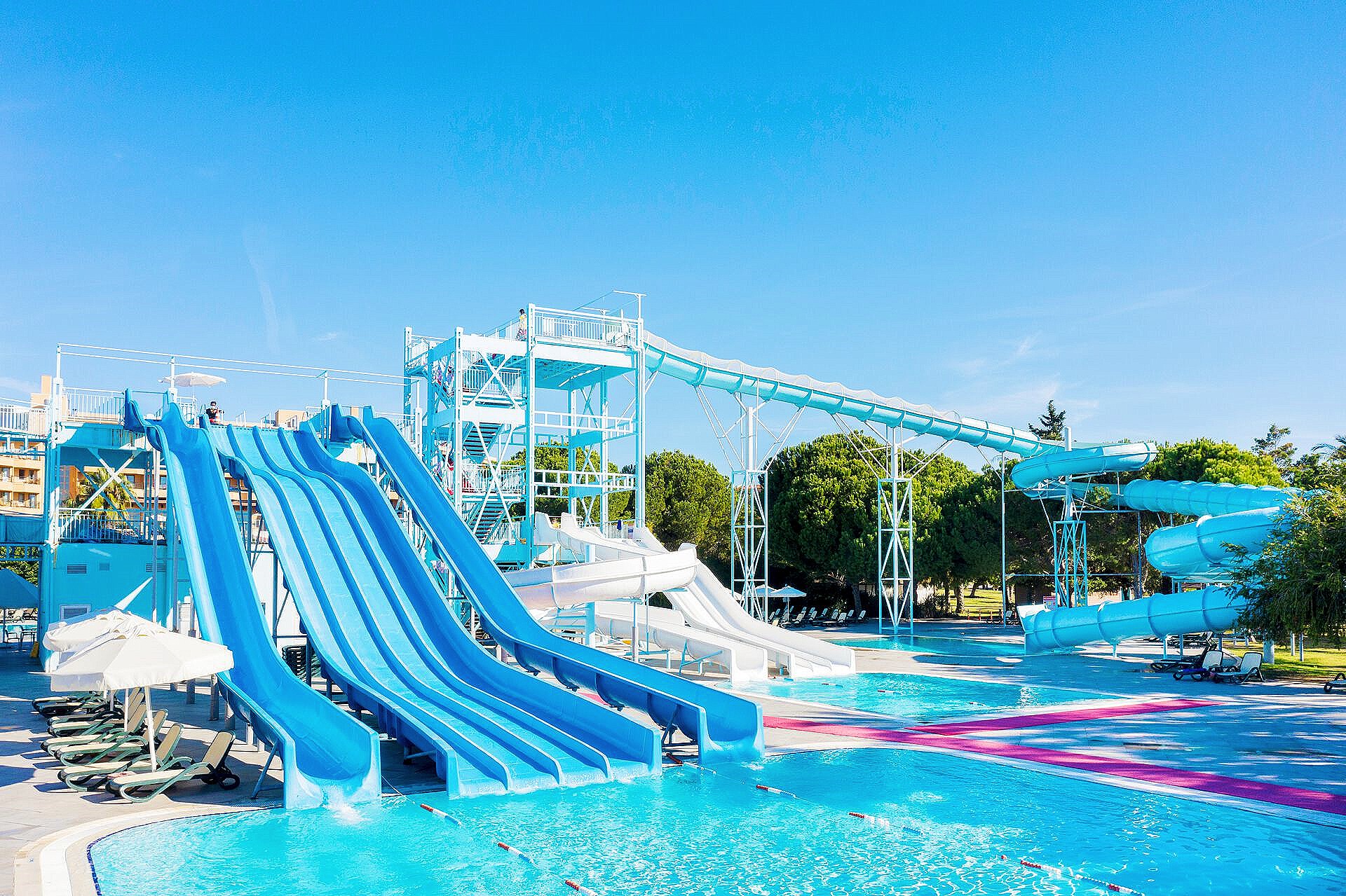 ODM Outdoor Games Play Home Swimming Pool Games Play Items Fiberglass Water Slide