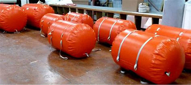 Inflatable Marine Salvage Airbags For Lifting Boats Yellow Color