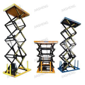 Wholesale Stationary Electric Hydraulic Scissor Lift Tables Max Height 4140mm 400kg from china suppliers
