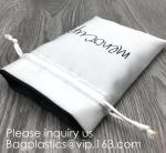 Customized Satin Hair Bag,Small Recyclable Gift Bag,Double Satin Drawstring Bag