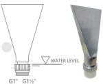 Multi Direction Fan Style 80Kpa Adjustable Dancing Fountain Nozzles