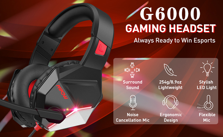 Custom Logo LED RGB Gaming Headset Over Ear Gaming Headphones For PC And PS4