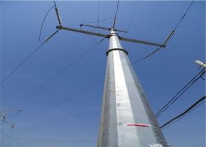 5 - 70m Power Monopole Transmission Tower Tensile Tested High Capacity