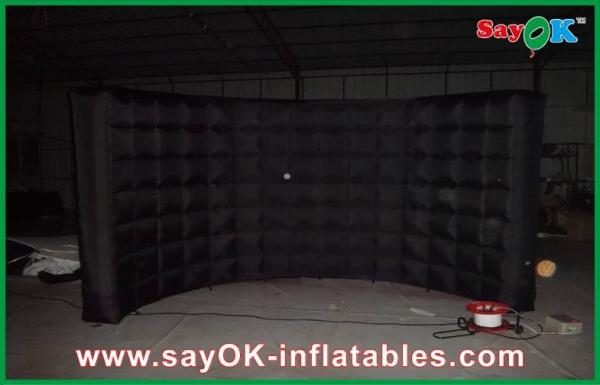 Wedding Black Party Photos Inflatable Curved , Waterproof Inflatable Bubble Tent