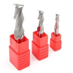 Wholesale High Gloss Aluminum 2 Flute Flat Milling Cutter Square 55 Degree from china suppliers