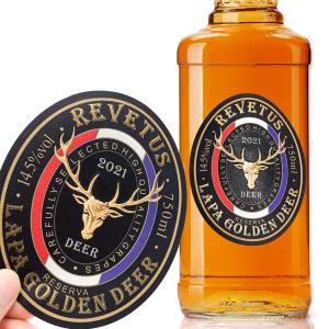 Wholesale Gold Foil Embossed Wine Bottle Label Custom Adhesive Matte Logo from china suppliers