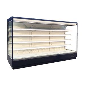 Wholesale 12FT Long Open Front Refrigerated Merchandiser With Transparent Glass Ends from china suppliers