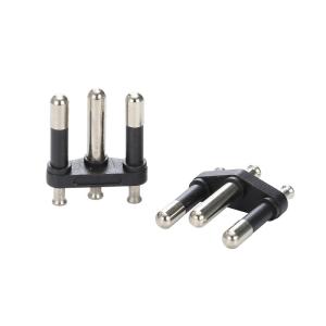 Wholesale Semi Insulated VDE Plug Insert NBR 4.8MM 10A 20A 3 Pin 3 Pole 3 Prong from china suppliers