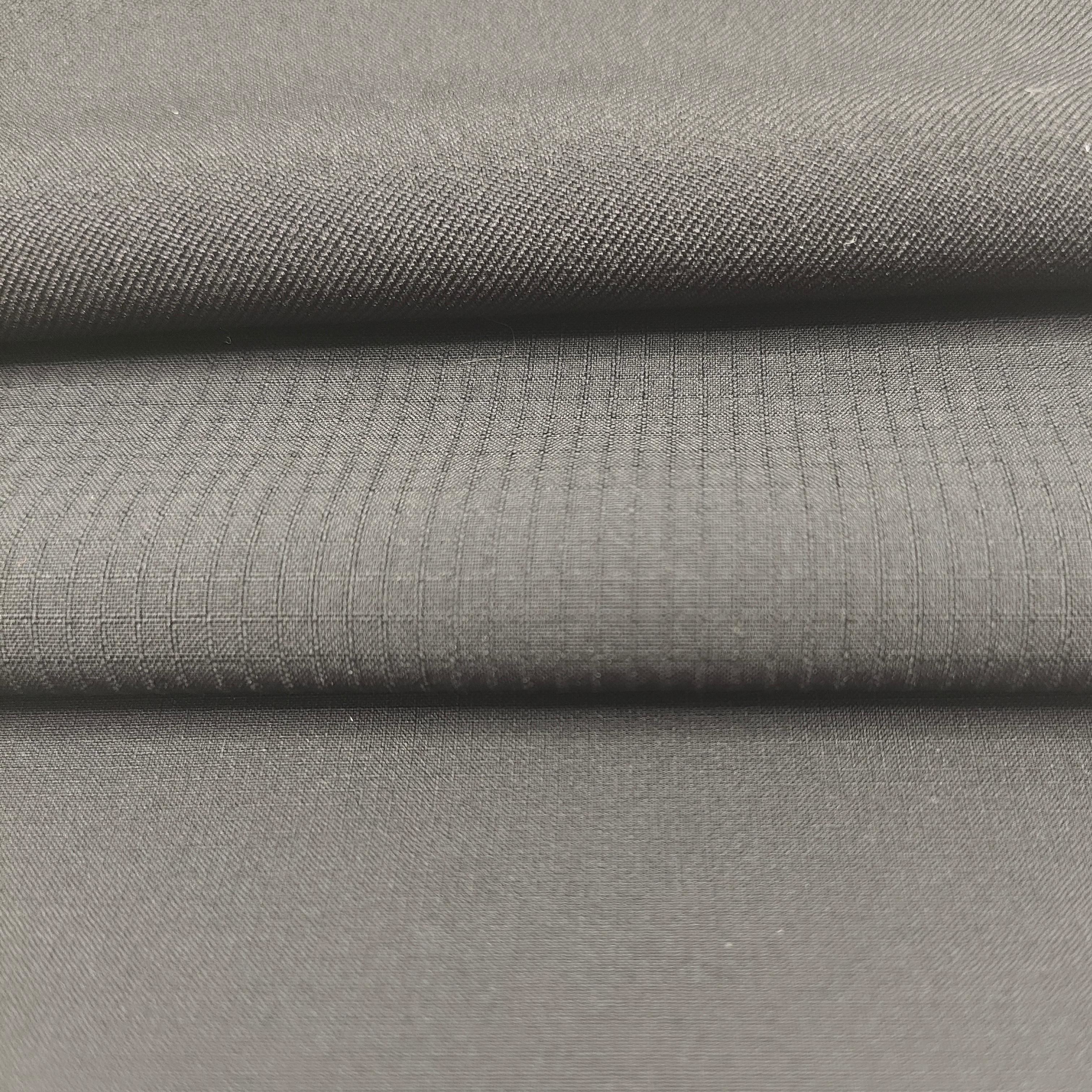 Polyester 92% Spandex 8% Checkered Four Sided Elastic Windbreaker Jacket Fabric