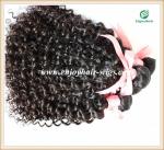 Brazilian 5A virgin remy hair weave ,natural color(can be dye) deep curly 10''