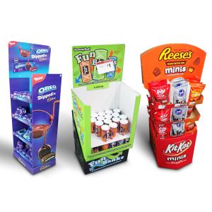 Wholesale Custom Food candy packing dumpbin unit display stand box display rack tower from china suppliers