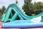 Dinosaur Theme Blow Up Water Park , Customized Size Inflatable Aqua Park