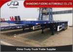 40 Feet Tri - Axles Lowboy Equipment Trailer With 12 Units Locks