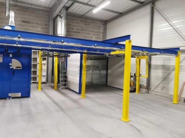 Quality Aluminum Profile Powder Coating Spray Booth , Manual Powder Coating Booth for sale