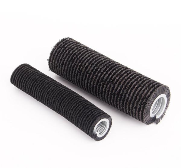 Outside Wound Spring Roller Brush Cleaning Derusting Abrasive Wire Nylon Spiral