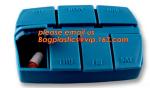 Premium 31 compartments plastic keyboard pill box for a month, Round Shape Pill