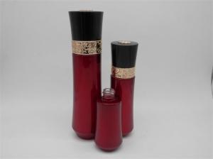 Wholesale Red Color Cosmetic Glass Bottles With 50ml 100ml 120ml Capacity For Anti Aging Cream from china suppliers