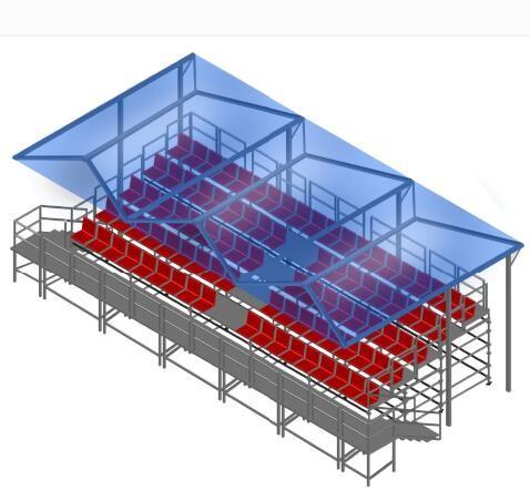 Event Scaffolding Structure Bleachers Tribune Gymnasium Stadium Seats For
