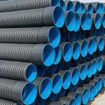 SN12.5 HDPE Corrugated Drain Pipe , Large Diameter Double Wall Corrugated