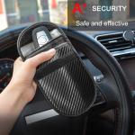Anti Thief Key Blocking Pouch , RFID Signal Blocking Bag For Car Key Fob