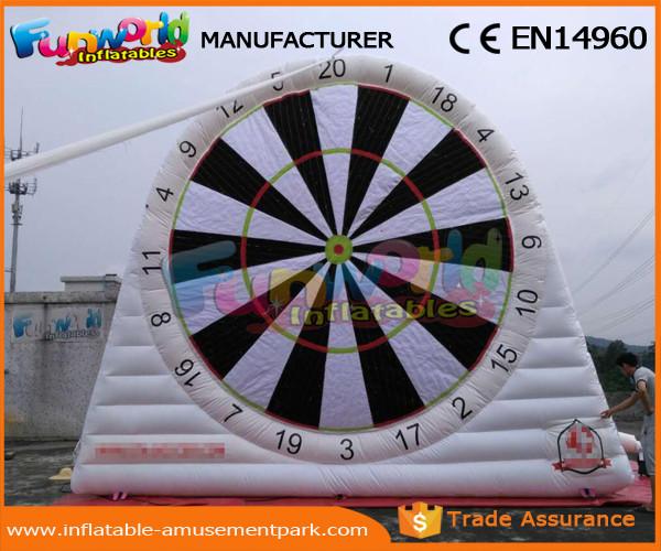 Quality Popular PVC Inflatable Football Soccer Dart Board Inflatable Foot Darts Rentals for sale
