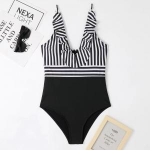 Wholesale one pieces ,Rainbow colour Sexy full Size Ladies Swimwear ,nylon fabric from china suppliers