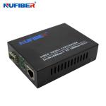 Gigabit SFP To RJ45 Media Converter , UTP To SFP Converter DC5V 1A For CCTV