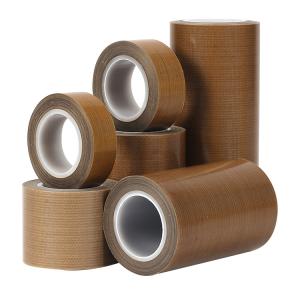 Wholesale Brown Silicone Adhesive PTFE PTFE Tape Heat Sealing Resistance from china suppliers