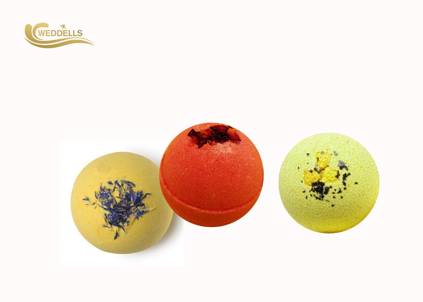 Handmade Moisturizing Bath Bomb , Fizzy Bath Bombs Dried Flowers For Hotel Spa
