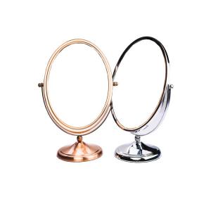 Wholesale Metal Frame Round Compact Travel Mirror , Rotating Vintage Compact Mirror from china suppliers