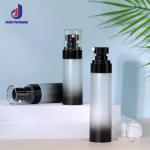 Airless Skin Care Packaging Bottles Black Airless Pump Bottle Base Material ABS