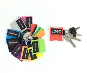 Wholesale Portable keychain CPR mechanical respirator keychain 5*5.5cm colorful logo customized from china suppliers