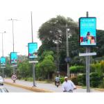 P4 Outdoor Street Light Pole LED Display Standing Street LED Screen