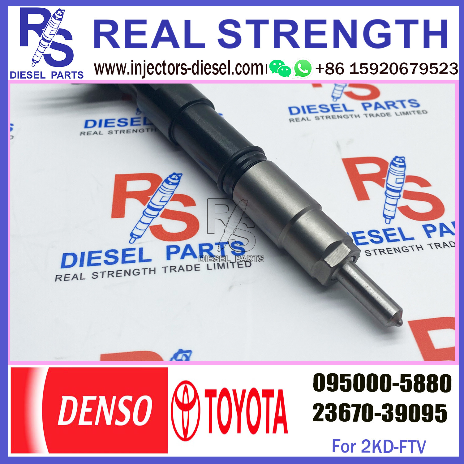 common rail injector 095000-5880 23670-30050 23670-39095 23670-39096 For TOYOTA 2KD-FTV HIACE