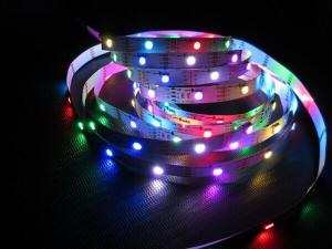 China 30 leds per meter APA102 magic RGB color with IC smd low voltage DC5V flexible led strip lights  for decorative use on sale